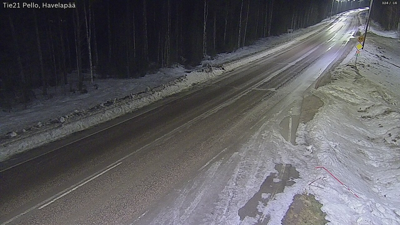 Kelikamerat Kuva Tie 21 Pello, Havelanpää, Pello, Lappi