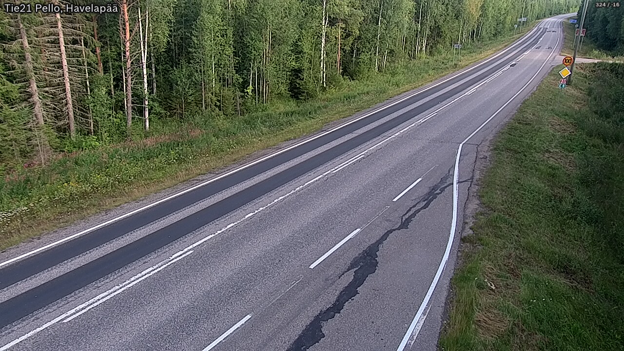 Weather Camera Image Road 21 Pello, Havelanpää, Pello, Lappi
