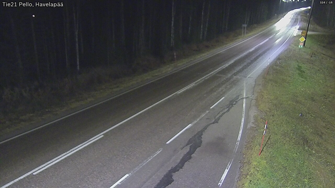 Kelikamerat Kuva Tie 21 Pello, Havelanpää, Pello, Lappi