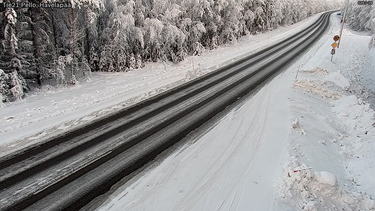 Weather Camera Image Road 21 Pello, Havelanpää, Pello, Lappi