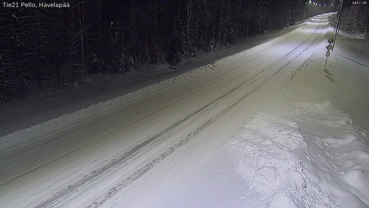 Kelikamerat Kuva Tie 21 Pello, Havelanpää, Pello, Lappi