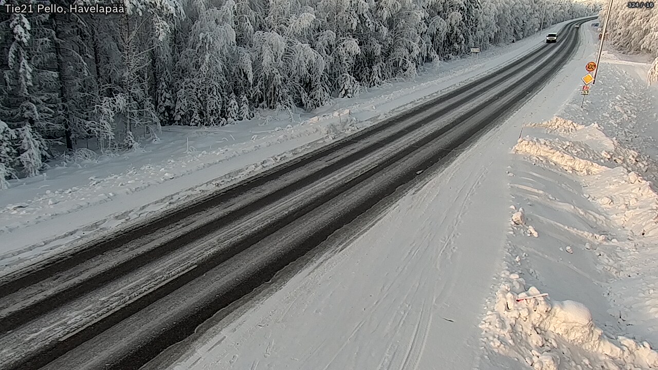 Kelikamerat Kuva Tie 21 Pello, Havelanpää, Pello, Lappi