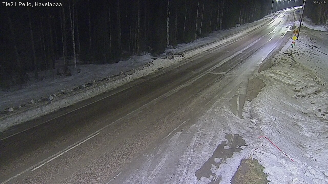 Kelikamerat Kuva Tie 21 Pello, Havelanpää, Pello, Lappi