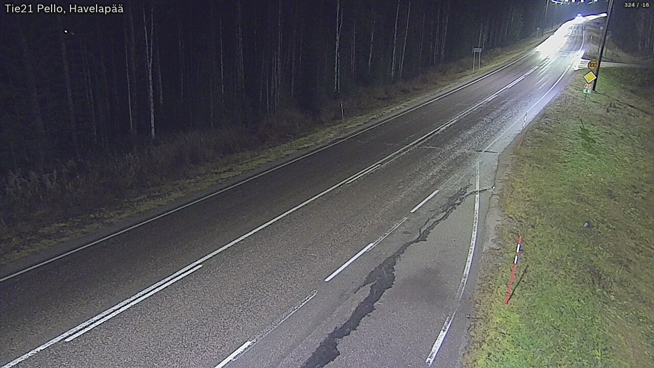 Kelikamerat Kuva Tie 21 Pello, Havelanpää, Pello, Lappi