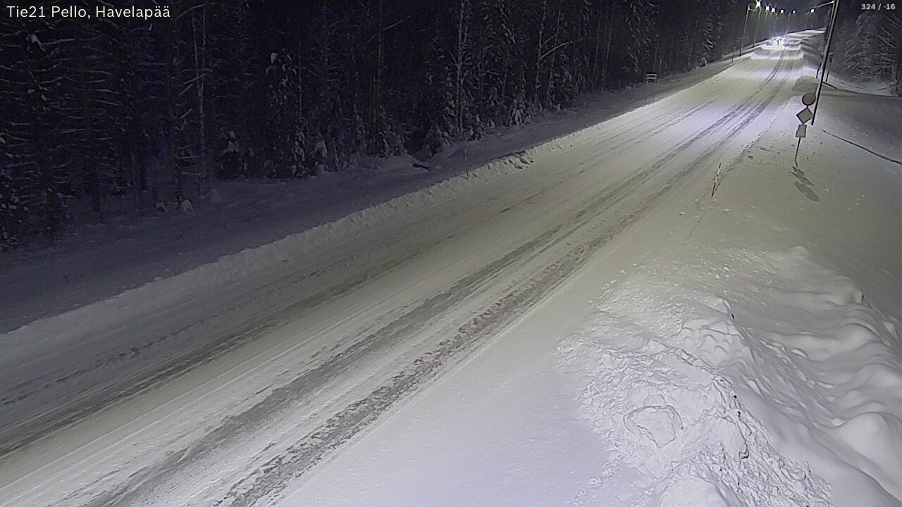 Kelikamerat Kuva Tie 21 Pello, Havelanpää, Pello, Lappi