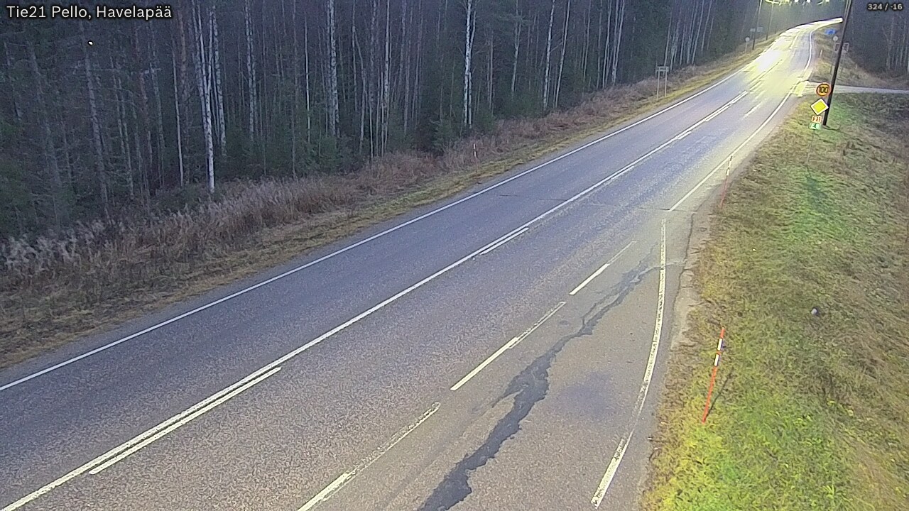 Kelikamerat Kuva Tie 21 Pello, Havelanpää, Pello, Lappi