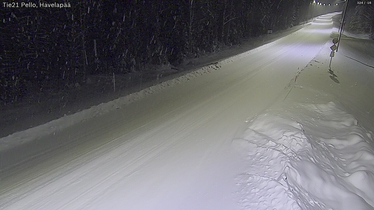 Kelikamerat Kuva Tie 21 Pello, Havelanpää, Pello, Lappi