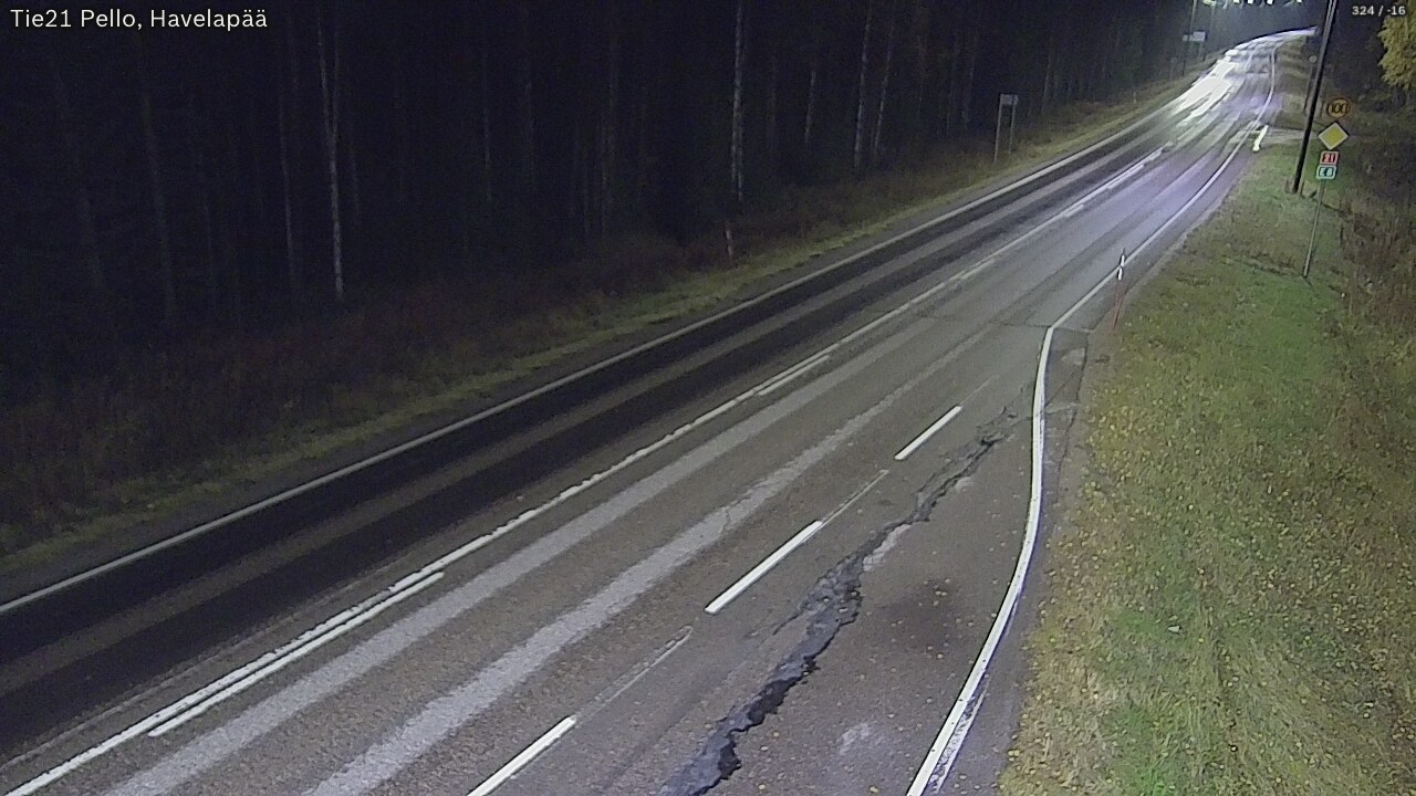 Kelikamerat Kuva Tie 21 Pello, Havelanpää, Pello, Lappi
