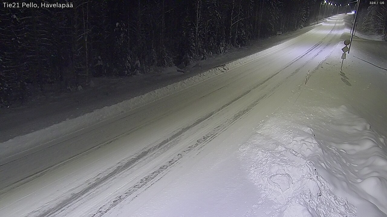 Kelikamerat Kuva Tie 21 Pello, Havelanpää, Pello, Lappi