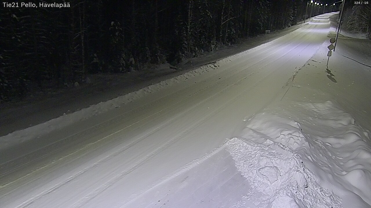 Kelikamerat Kuva Tie 21 Pello, Havelanpää, Pello, Lappi