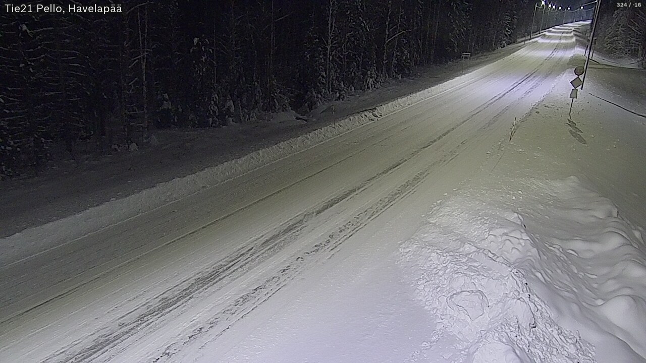 Kelikamerat Kuva Tie 21 Pello, Havelanpää, Pello, Lappi