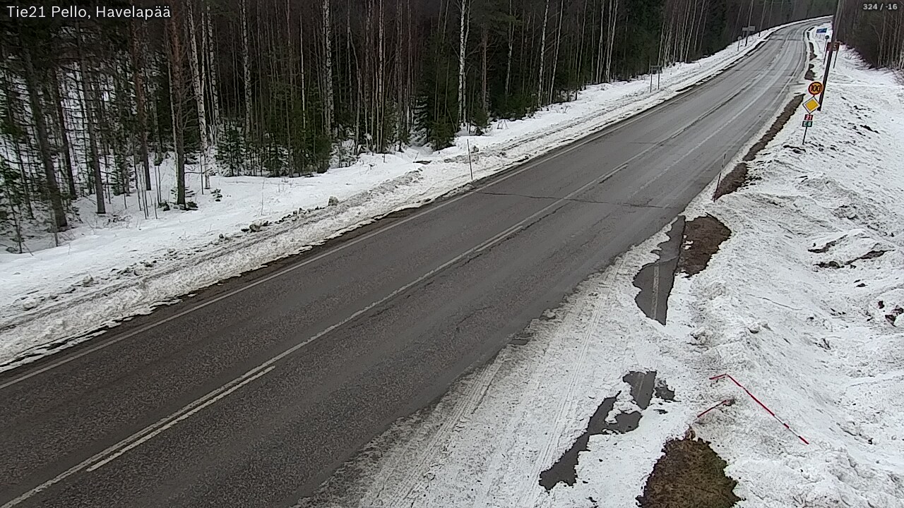 Kelikamerat Kuva Tie 21 Pello, Havelanpää, Pello, Lappi