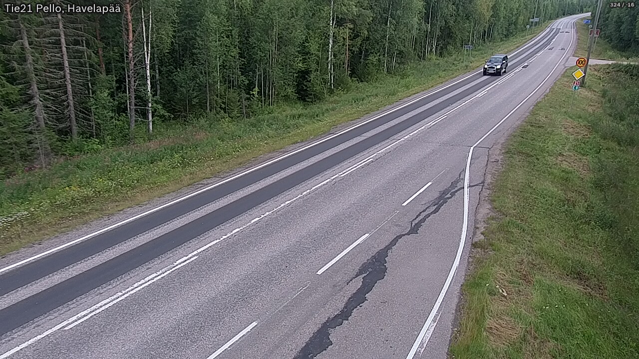 Weather Camera Image Road 21 Pello, Havelanpää, Pello, Lappi