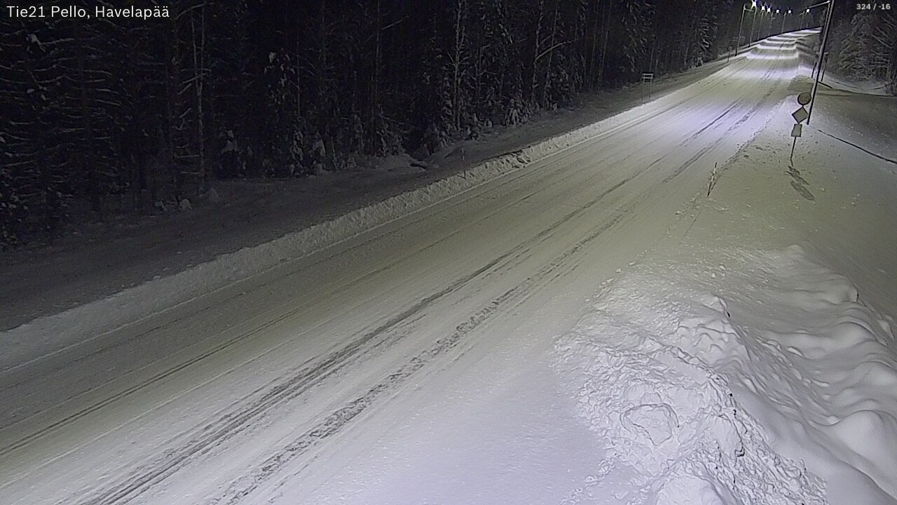 Kelikamerat Kuva Tie 21 Pello, Havelanpää, Pello, Lappi