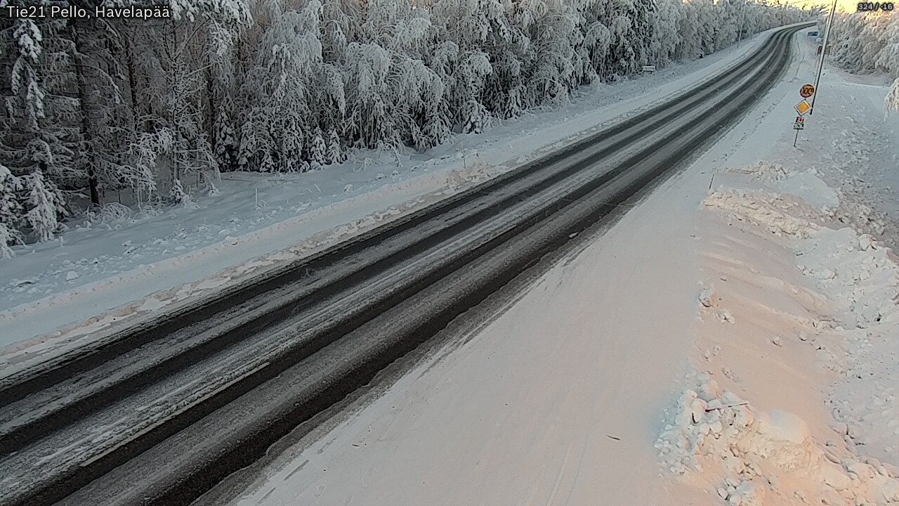 Kelikamerat Kuva Tie 21 Pello, Havelanpää, Pello, Lappi