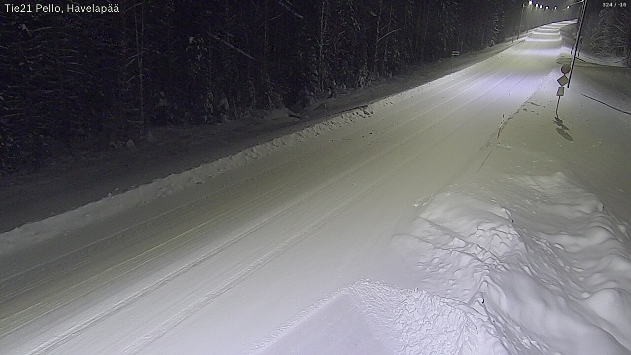 Kelikamerat Kuva Tie 21 Pello, Havelanpää, Pello, Lappi