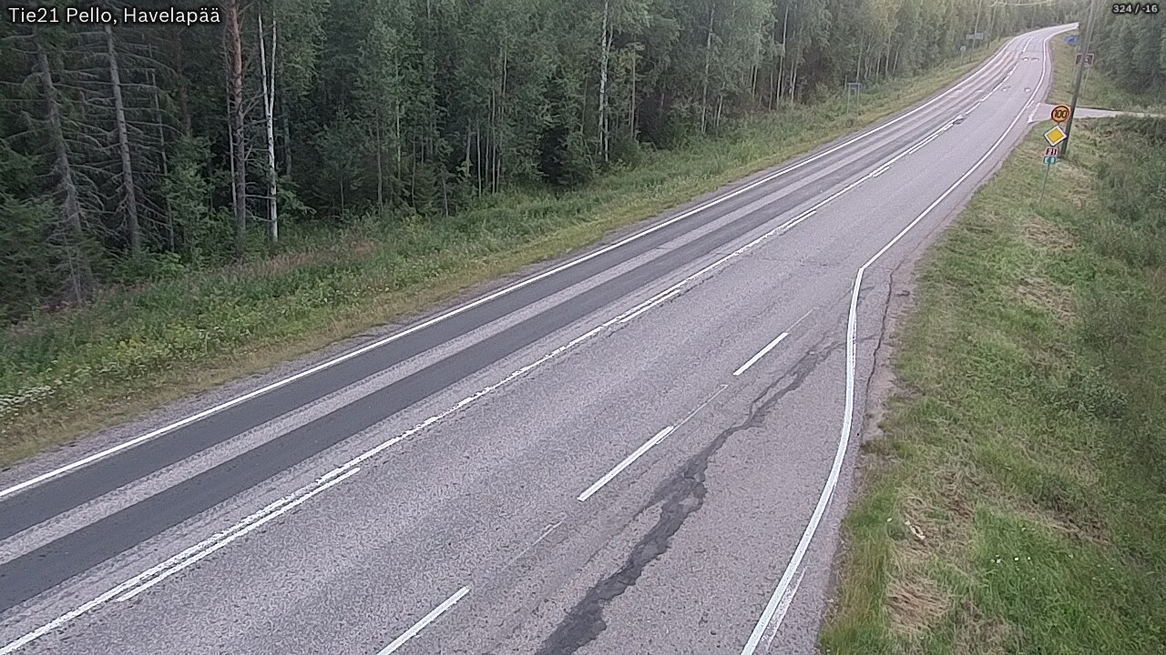 Kelikamerat Kuva Tie 21 Pello, Havelanpää, Pello, Lappi