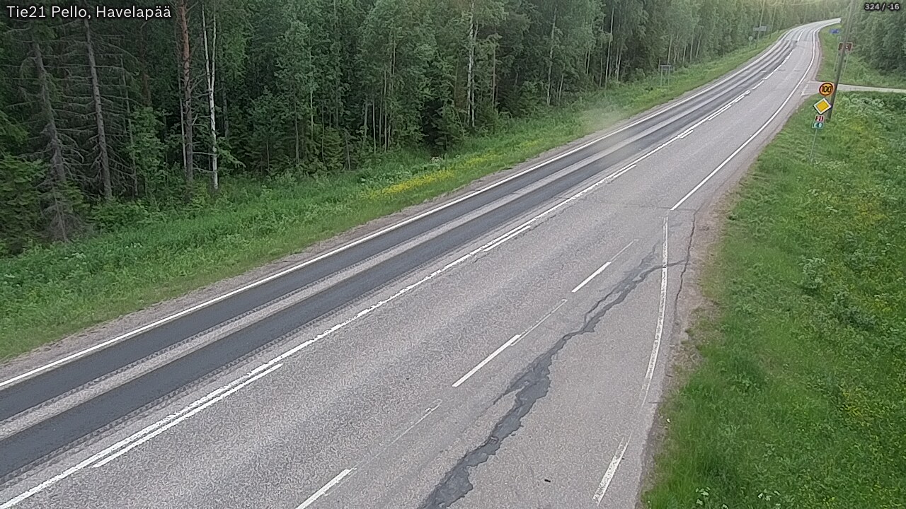 Kelikamerat Kuva Tie 21 Pello, Havelanpää, Pello, Lappi