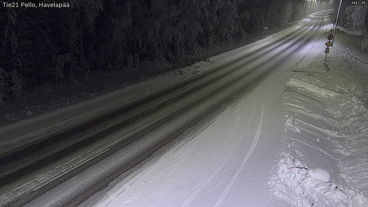 Kelikamerat Kuva Tie 21 Pello, Havelanpää, Pello, Lappi