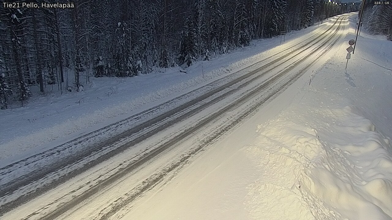 Kelikamerat Kuva Tie 21 Pello, Havelanpää, Pello, Lappi