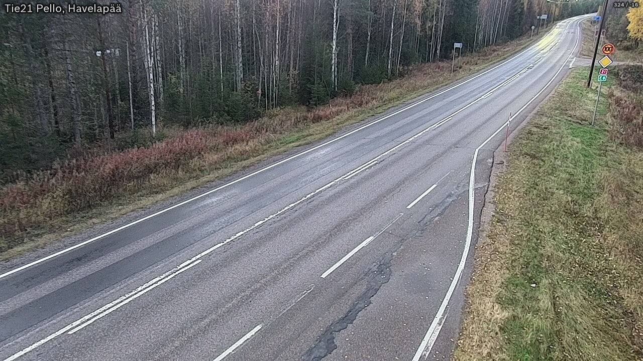 Kelikamerat Kuva Tie 21 Pello, Havelanpää, Pello, Lappi