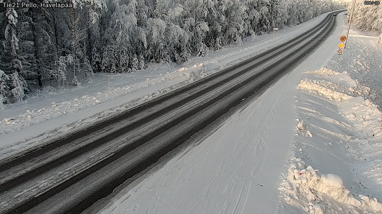 Kelikamerat Kuva Tie 21 Pello, Havelanpää, Pello, Lappi
