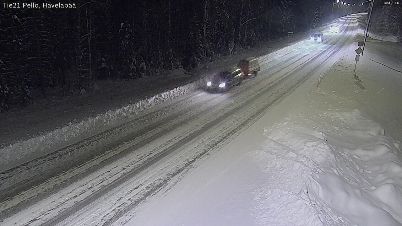 Kelikamerat Kuva Tie 21 Pello, Havelanpää, Pello, Lappi