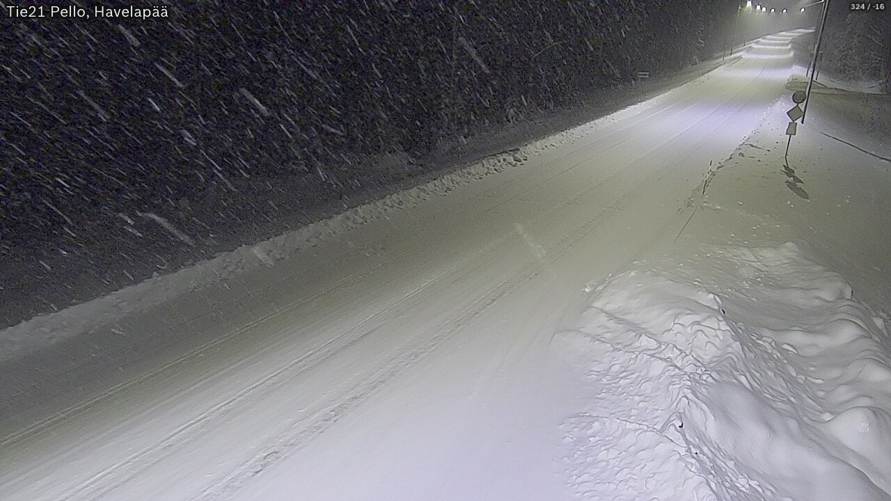 Kelikamerat Kuva Tie 21 Pello, Havelanpää, Pello, Lappi