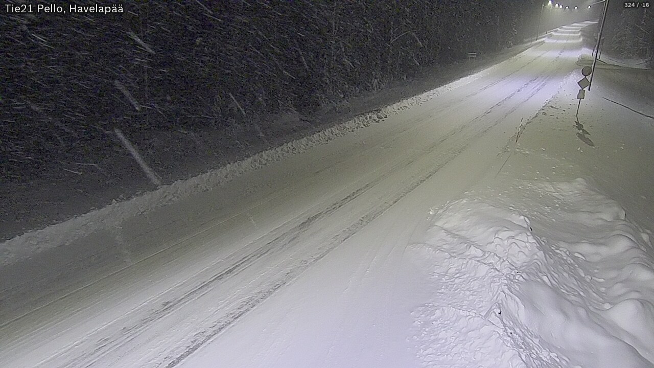 Kelikamerat Kuva Tie 21 Pello, Havelanpää, Pello, Lappi