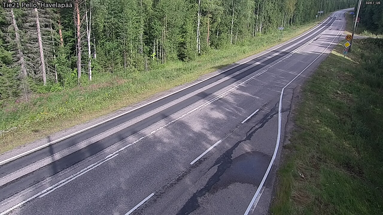 Kelikamerat Kuva Tie 21 Pello, Havelanpää, Pello, Lappi