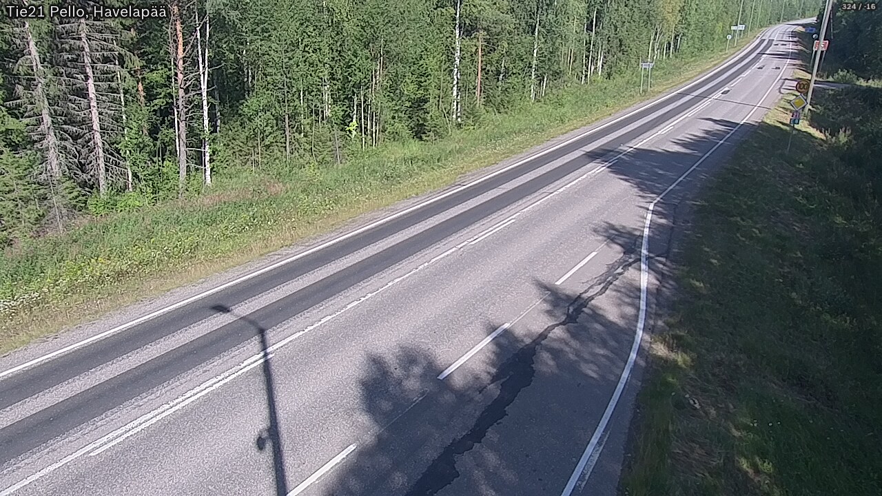 Weather Camera Image Road 21 Pello, Havelanpää, Pello, Lappi