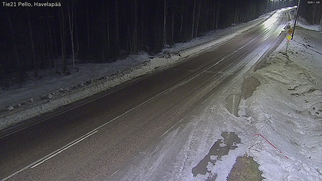 Kelikamerat Kuva Tie 21 Pello, Havelanpää, Pello, Lappi