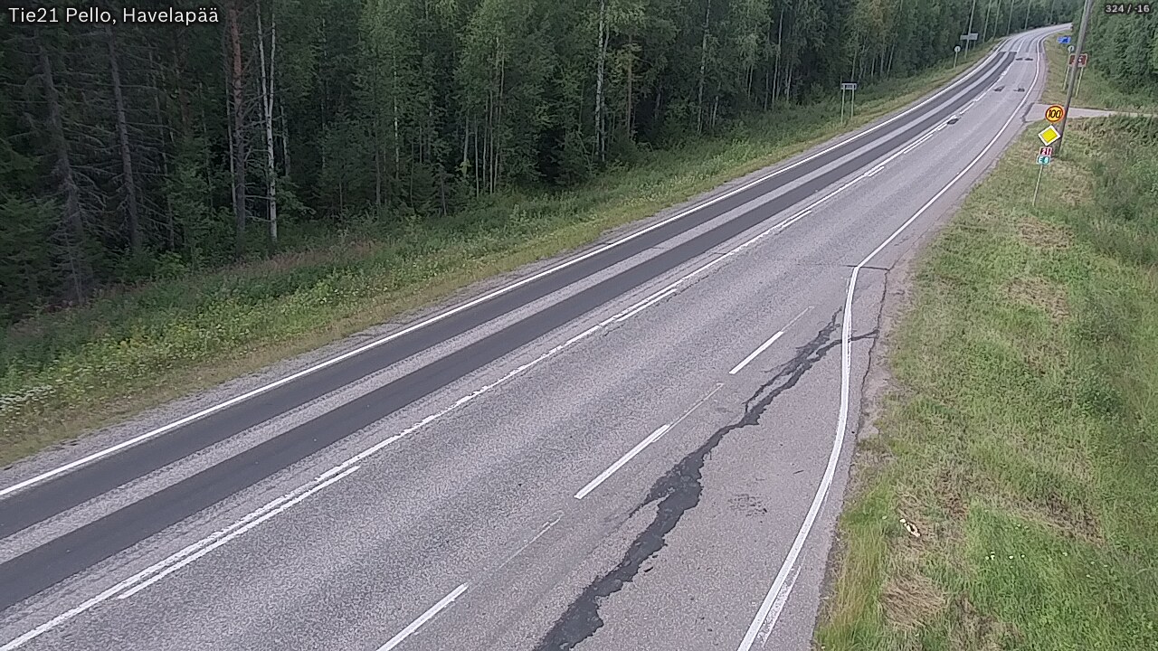 Kelikamerat Kuva Tie 21 Pello, Havelanpää, Pello, Lappi