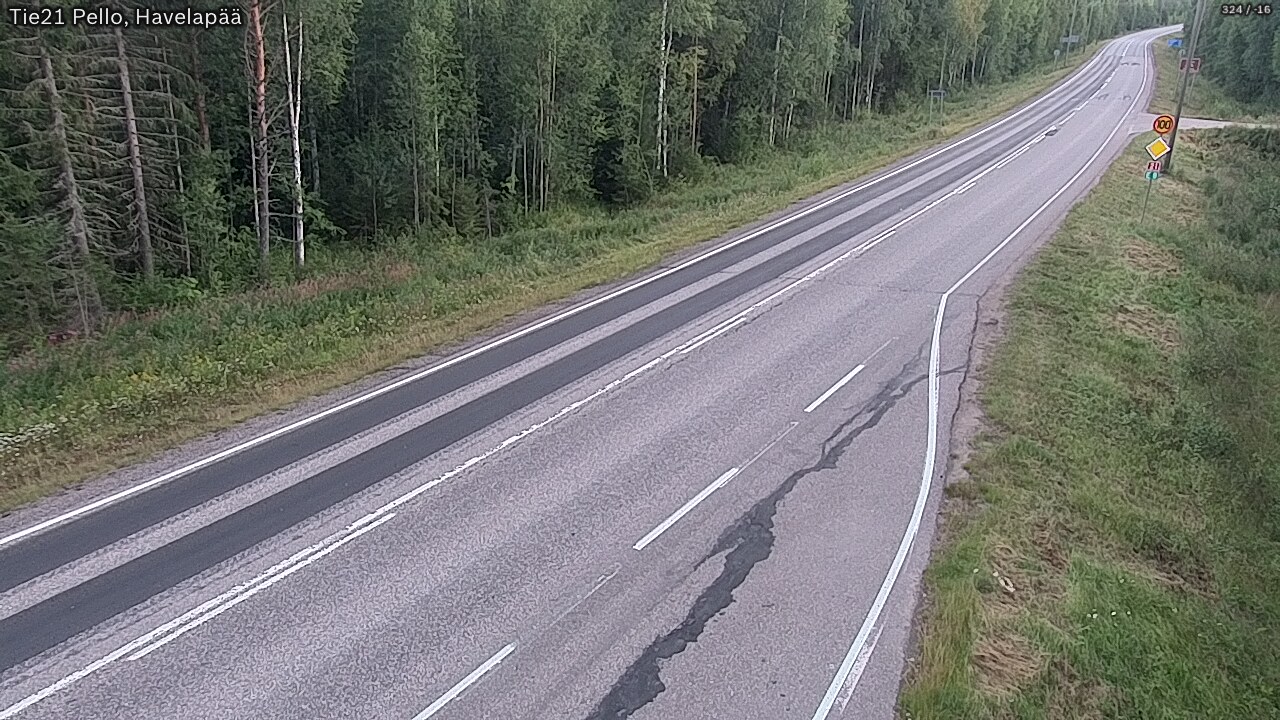 Kelikamerat Kuva Tie 21 Pello, Havelanpää, Pello, Lappi