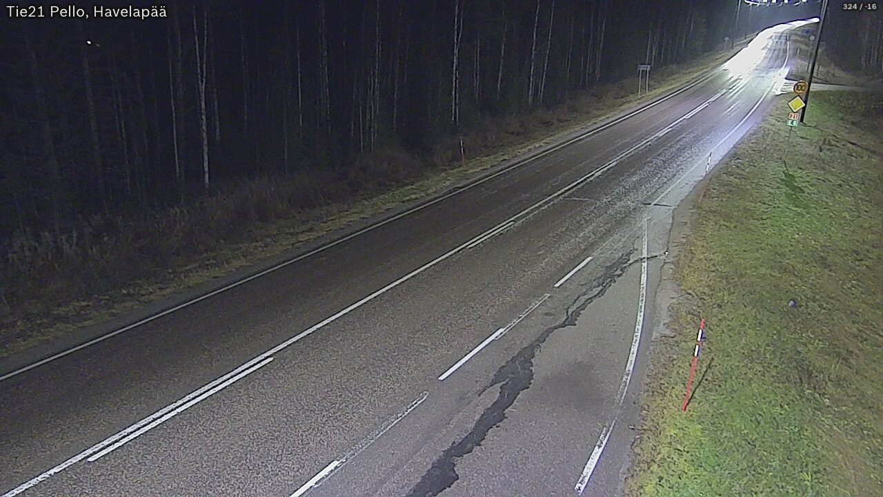 Kelikamerat Kuva Tie 21 Pello, Havelanpää, Pello, Lappi