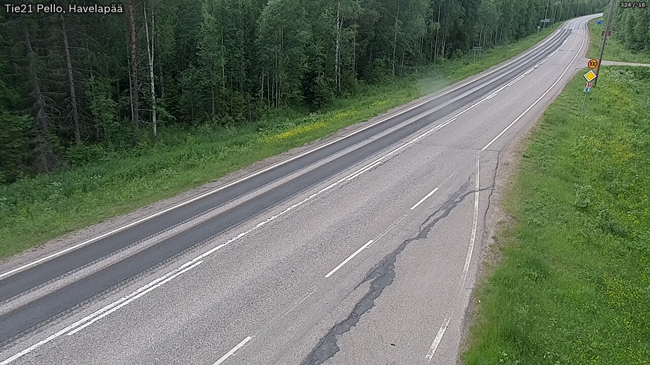 Kelikamerat Kuva Tie 21 Pello, Havelanpää, Pello, Lappi
