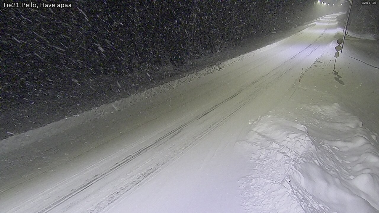 Kelikamerat Kuva Tie 21 Pello, Havelanpää, Pello, Lappi