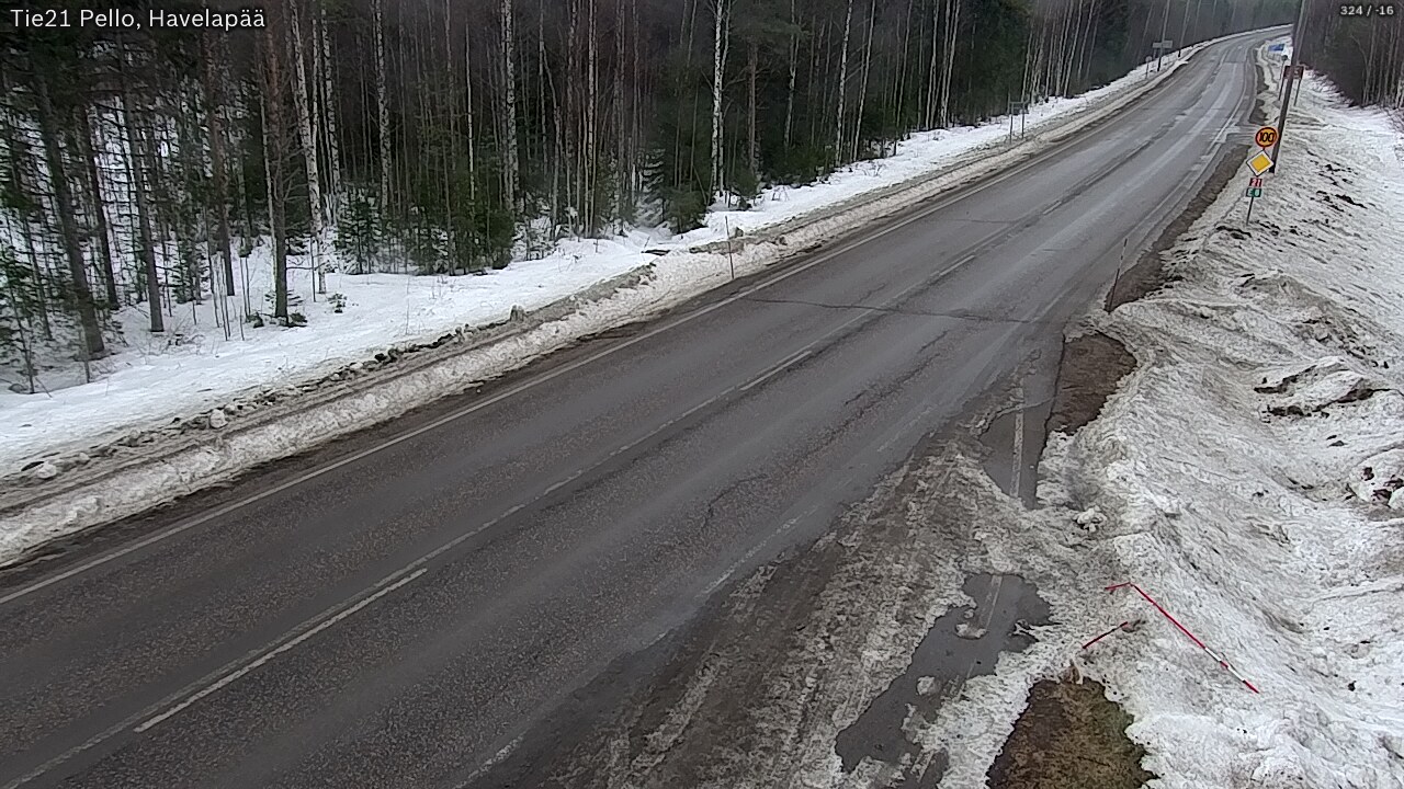 Weather Camera Image Road 21 Pello, Havelanpää, Pello, Lappi