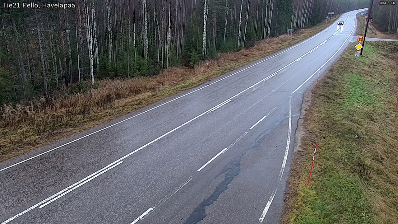 Weather Camera Image Väg 21 Pello, Havelanpää, Pello, Lappi