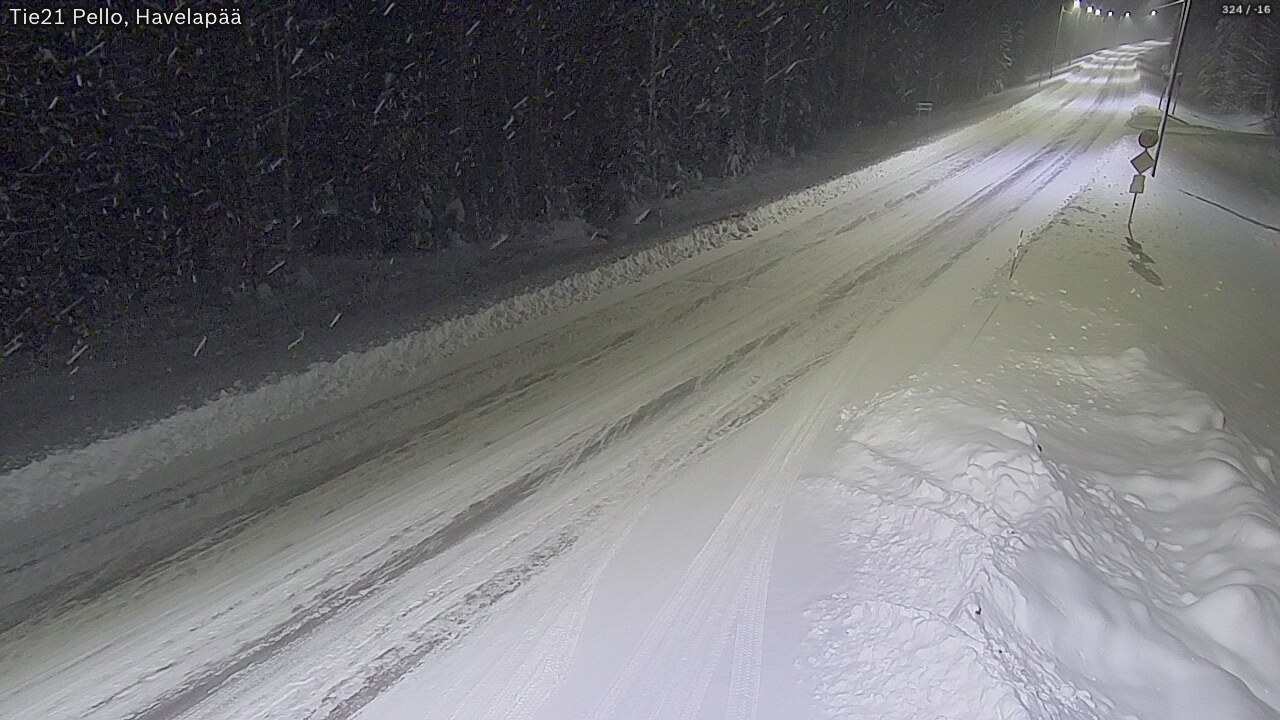 Kelikamerat Kuva Tie 21 Pello, Havelanpää, Pello, Lappi