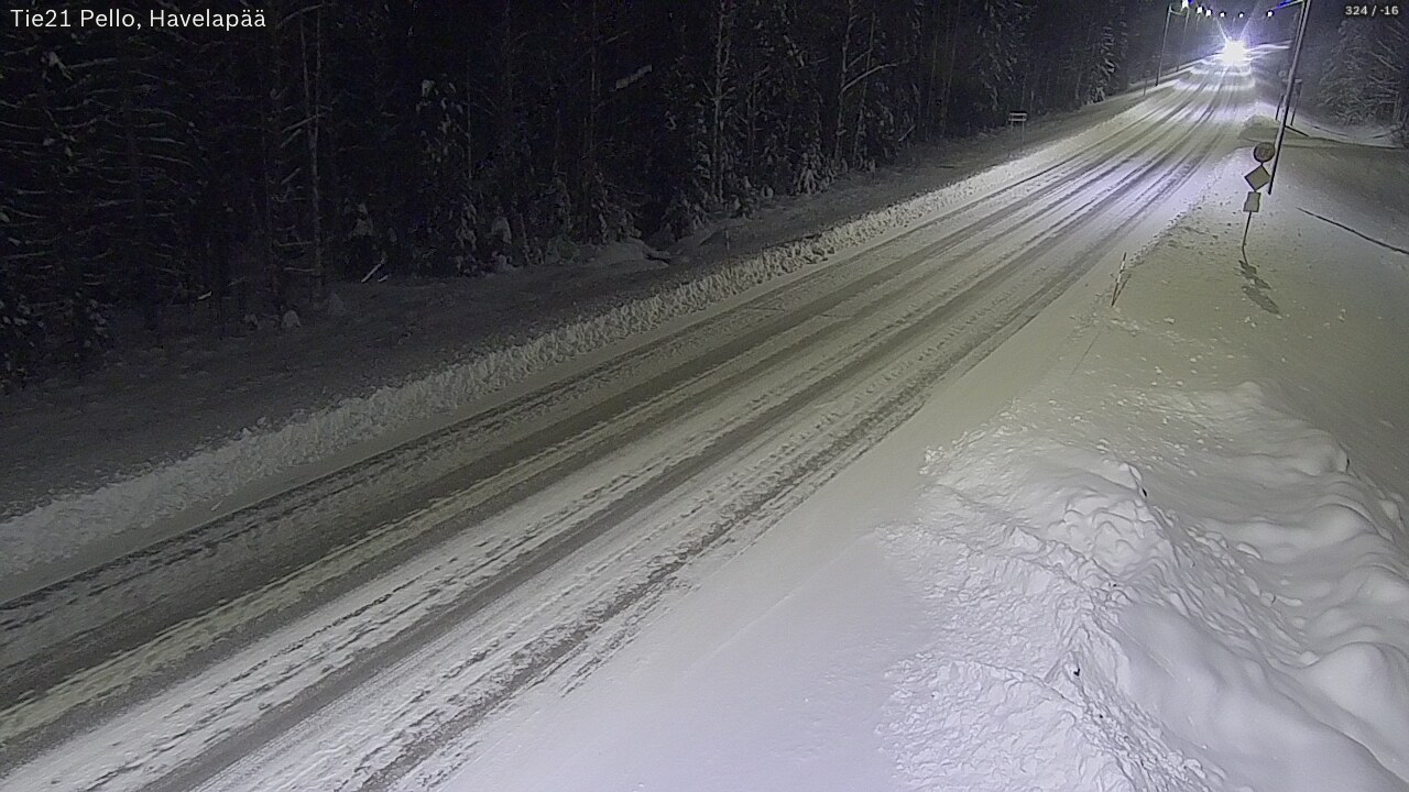 Kelikamerat Kuva Tie 21 Pello, Havelanpää, Pello, Lappi