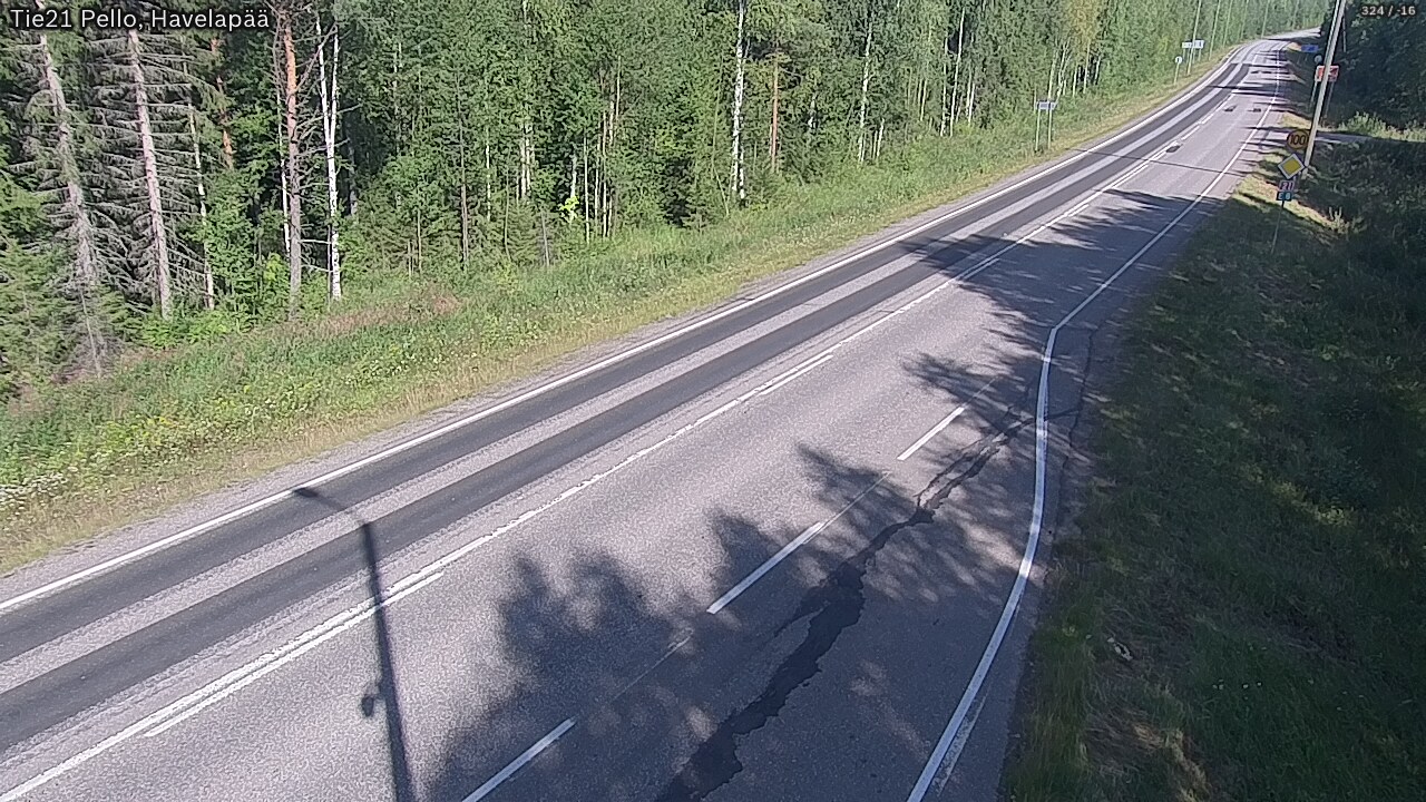 Weather Camera Image Road 21 Pello, Havelanpää, Pello, Lappi