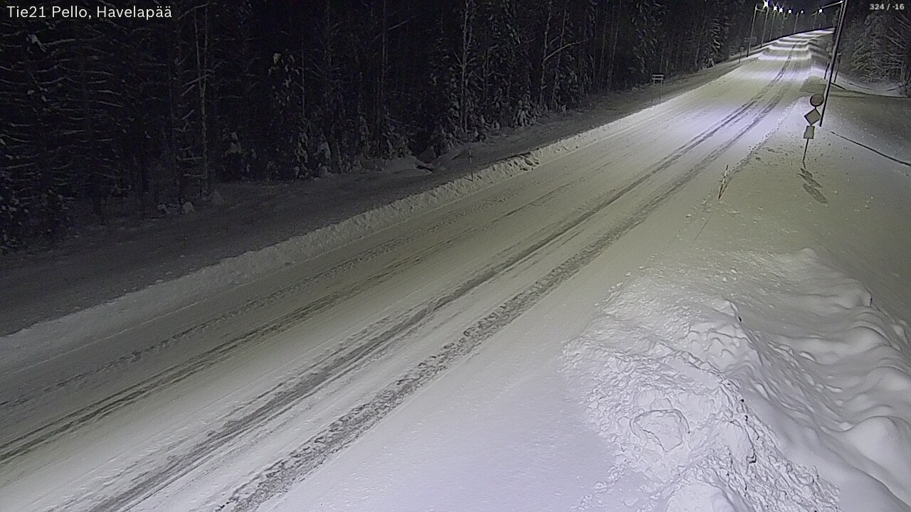 Kelikamerat Kuva Tie 21 Pello, Havelanpää, Pello, Lappi