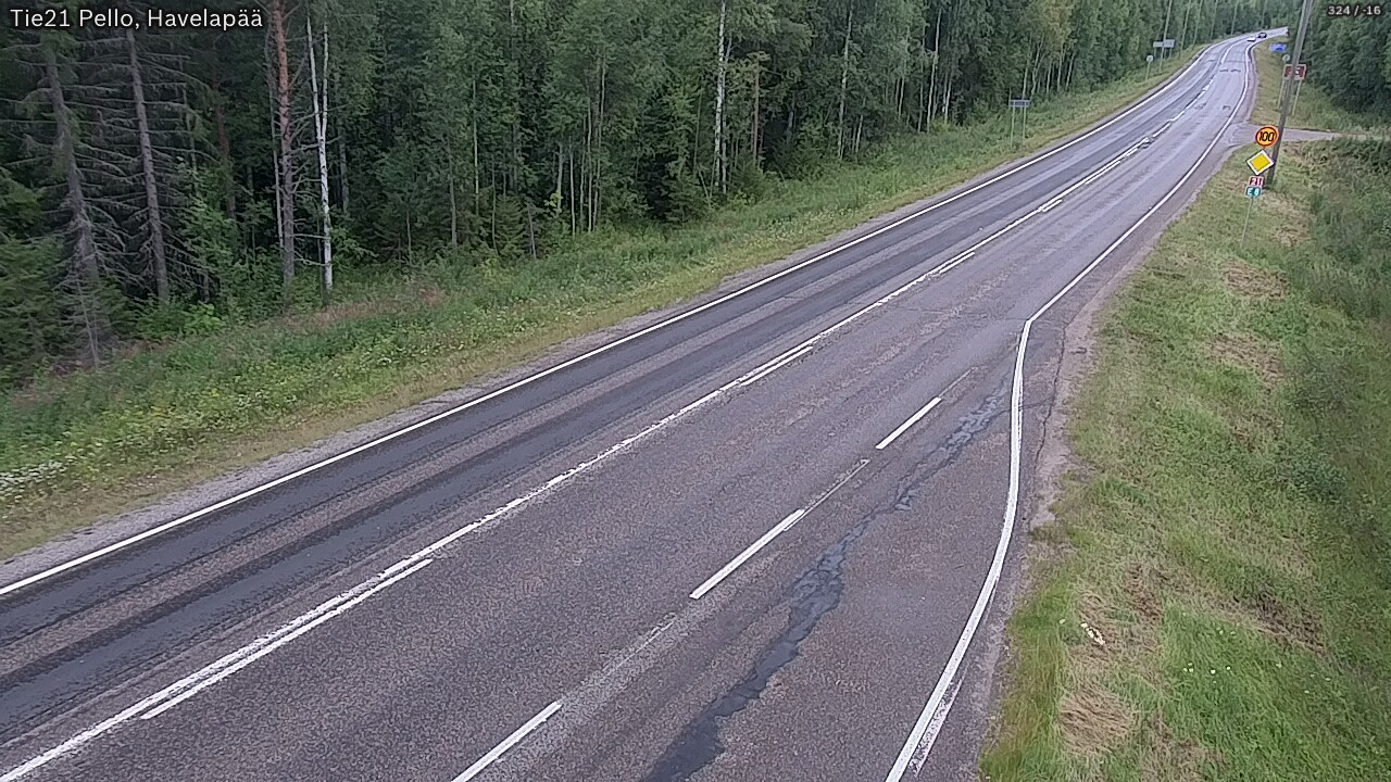 Kelikamerat Kuva Tie 21 Pello, Havelanpää, Pello, Lappi