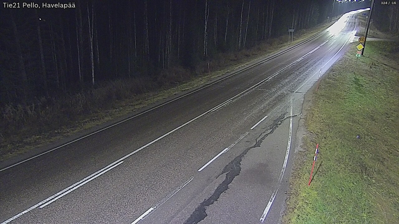 Kelikamerat Kuva Tie 21 Pello, Havelanpää, Pello, Lappi