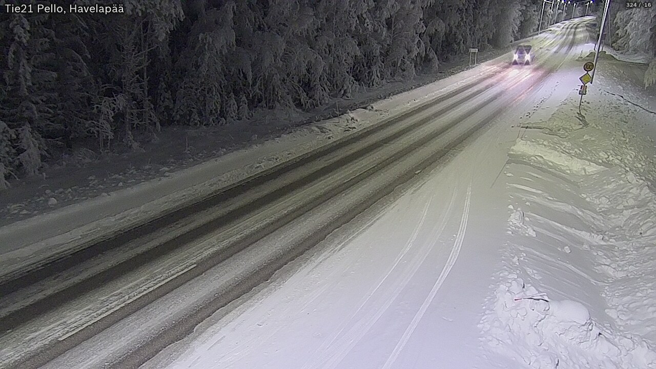 Kelikamerat Kuva Tie 21 Pello, Havelanpää, Pello, Lappi