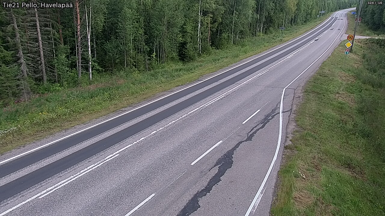 Weather Camera Image Road 21 Pello, Havelanpää, Pello, Lappi