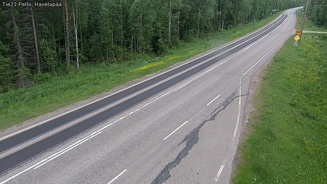 Kelikamerat Kuva Tie 21 Pello, Havelanpää, Pello, Lappi