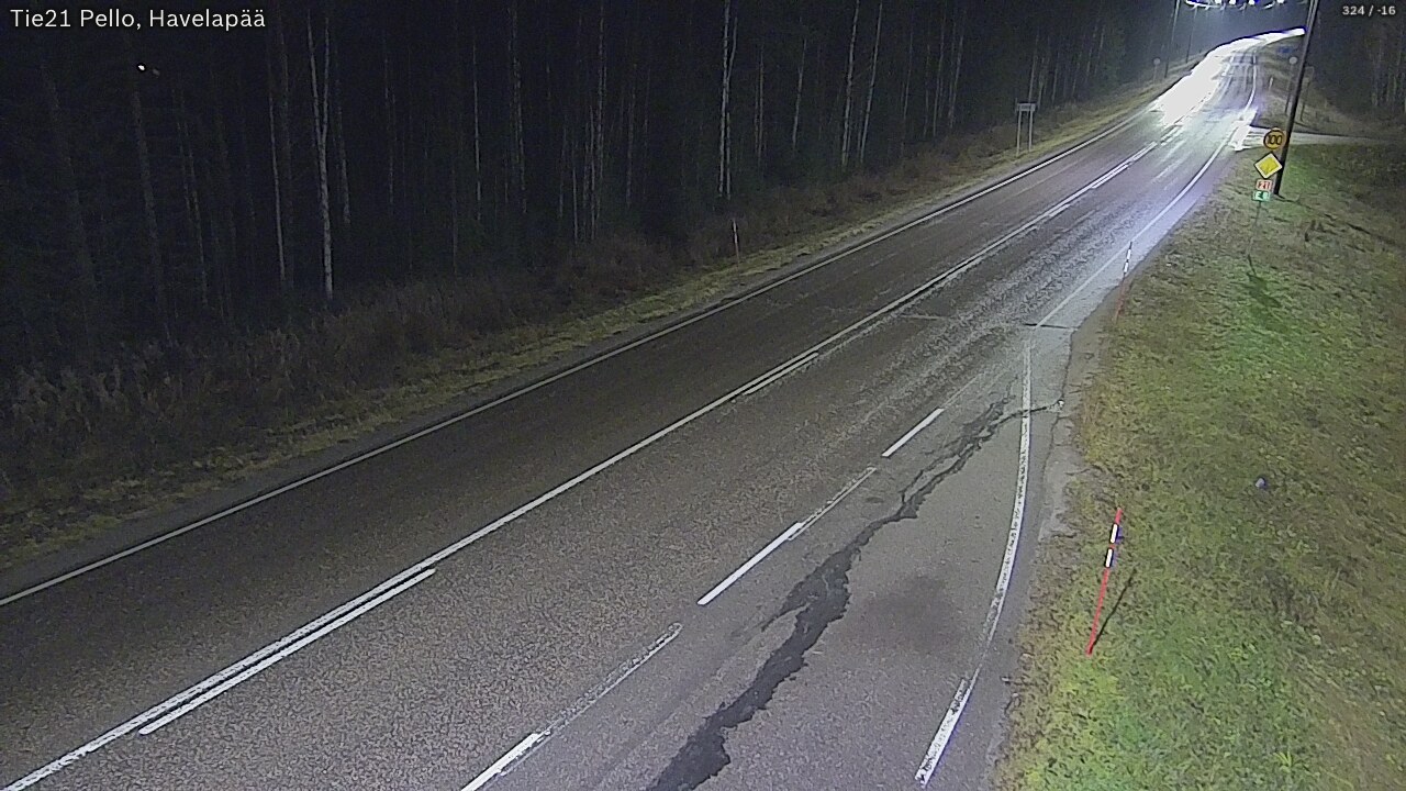 Kelikamerat Kuva Tie 21 Pello, Havelanpää, Pello, Lappi