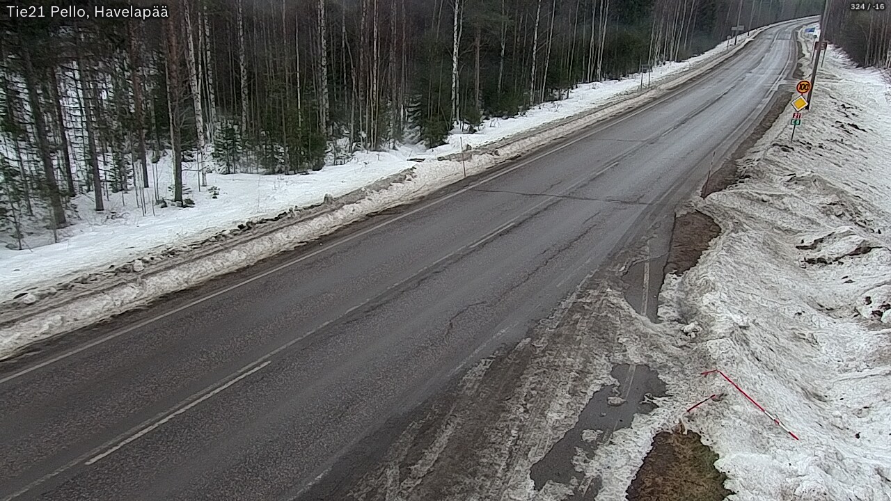 Kelikamerat Kuva Tie 21 Pello, Havelanpää, Pello, Lappi